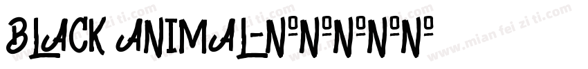 BLACK ANIMAL字体转换